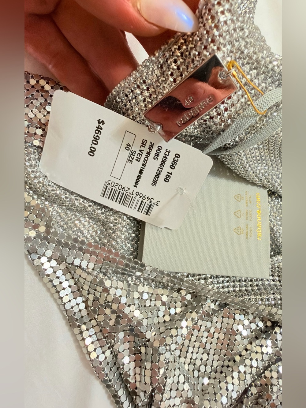 Paco Rabanne silver Chainmail Top - Picture 6 of 13